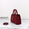 Fake Gucci Jackie Tote Hook Closure Red - top-grade luxury bag dupe