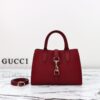 Fake Gucci Jackie Tote Hook Closure Red - high-end replica designer purse