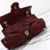 Fake Gucci Marmont 2.0 GG Shoulder Bag Bordeaux - affordable luxury replica bag