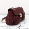 Fake Gucci Marmont 2.0 GG Shoulder Bag Bordeaux - high-end replica designer purse