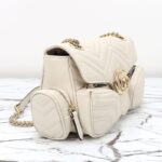 Replica Gucci Marmont 2.0 GG Shoulder Bag White