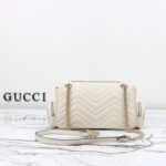 Replica Gucci Marmont 2.0 GG Shoulder Bag White - 1:1 premium replica handbag