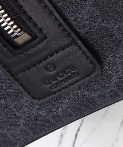 Replica Gucci GG Duffle Bag Black - premium superclone handbag