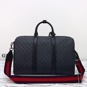 Replica Gucci GG Duffle Bag Black - ultra-realistic fake purse