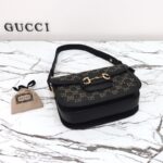 Replica Gucci G 1955 Horsebit Black Denim