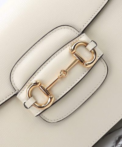 Fake Gucci G 1955 Horsebit White - elite factory replica handbag