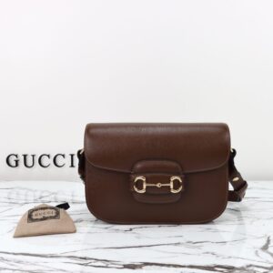 Replica Gucci G 1955 Horsebit Brown - ultra-realistic fake purse