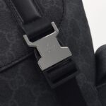 Replica Gucci GG Supreme Backpack Black - affordable luxury replica bag