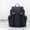 Fake Gucci GG Supreme Backpack Black - top-grade luxury bag dupe