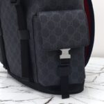 Replica Gucci GG Supreme Backpack Black - affordable luxury replica bag