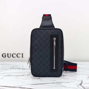 Fake Gucci Supreme Sling Bag Black - top-grade luxury bag dupe