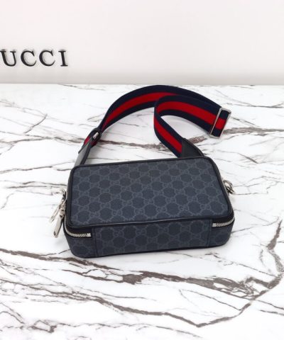 Fake Gucci GG Shoulder Bag Black - affordable luxury replica bag