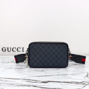 Fake Gucci GG Shoulder Bag Black - premium superclone handbag
