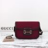 Replica Gucci G 1955 Horsebit Red Denim - affordable luxury replica bag