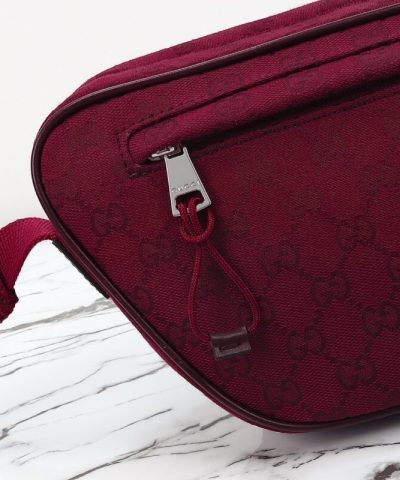 Fake Gucci Small GG Belt Bag Red - affordable luxury replica bag