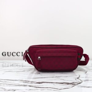 Fake Gucci Small GG Belt Bag Red - designer handbag clone