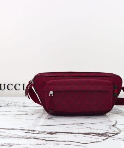 Fake Gucci Small GG Belt Bag Red - designer handbag clone