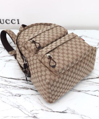 Fake Gucci Backpack GG Canvas Beige - high-end replica designer purse