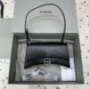 Replica Balenciaga Crush Small Black Silver - premium superclone handbag