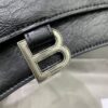 Replica Balenciaga Crush Small Black Silver - best quality fake designer bag