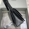 Replica Balenciaga Crush Small Black Silver - premium superclone handbag