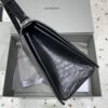 Replica Balenciaga Crush Large Black Silver - premium superclone handbag