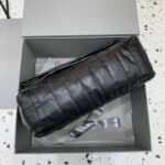 Replica Balenciaga Monaco Black Silver - 1:1 premium replica handbag