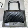 Fake Balenciaga Crush Large Full Black - premium superclone handbag