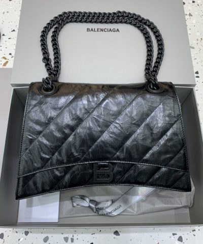 Replica Balenciaga Crush Large Full Black - affordable designer bags