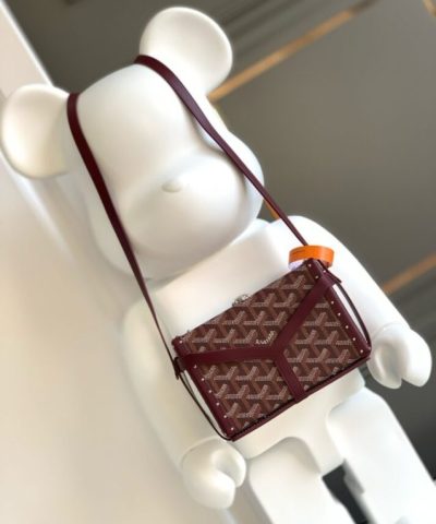 Replica Goyard Minaudière Trunk Bag Bordeaux - affordable designer bags