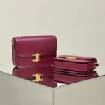 Replica Celine Triomphe Mini Bordeaux