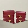 Fake Celine Triomphe Mini Bordeaux - top-grade luxury bag dupe