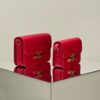 Fake Celine Triomphe Mini Red - designer handbag clone