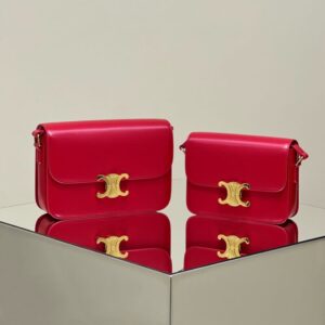 Fake Celine Triomphe Mini Red - high-quality designer bag dupe