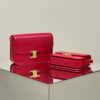 Fake Celine Triomphe Mini Red - 1:1 premium replica handbag