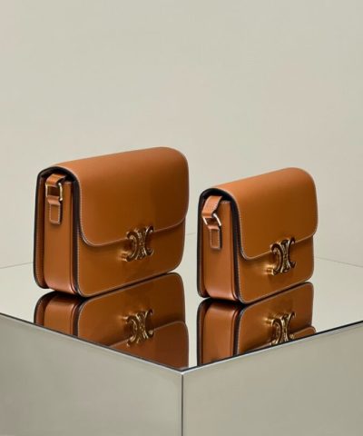 Fake Celine Triomphe Mini Brown - best quality fake designer bag