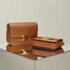 Fake Celine Triomphe Mini Brown - elite factory replica handbag