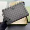 Replica Gucci G Ophidia Clutch Grey - top-grade luxury bag dupe