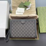 Replica Gucci G Ophidia Clutch Grey - designer handbag clone