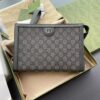 Replica Gucci G Ophidia Clutch Grey - designer handbag clone