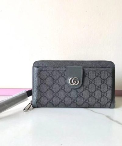 Fake Gucci Ophidia GG Wallet Grey - ultra-realistic fake purse
