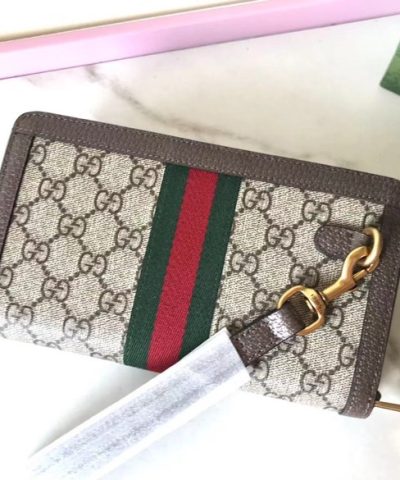 Fake Gucci Ophidia GG Wallet Beige - high-end replica designer purse
