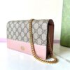 Replica Gucci GG Marmont Chain Bag Pink - best quality fake designer bag