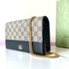 Fake Gucci GG Marmont Chain Bag Black - elite factory replica handbag
