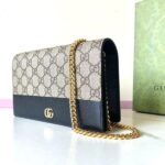 Replica Gucci GG Marmont Chain Bag Black