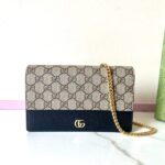 Replica Gucci GG Marmont Chain Bag Black