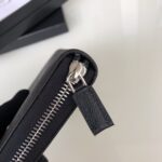 Replica Prada Saffiano Long Wallet Black Silver
