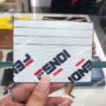 Replica Fendi Card Holder White