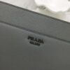 Fake Prada Saffiano New Pouch Grey - elite factory replica handbag