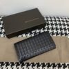 Fake Bottega Veneta Intrecciato Wallet Black - 1:1 premium replica handbag